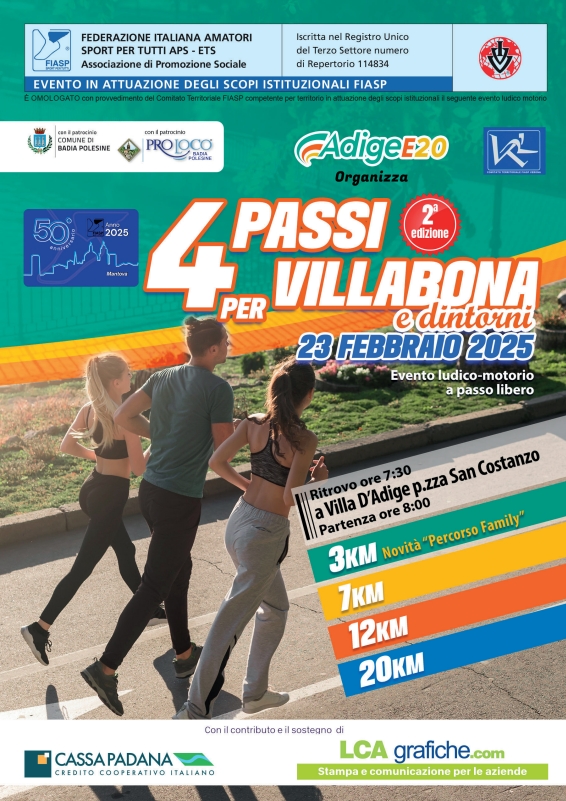 4 passi per villabona