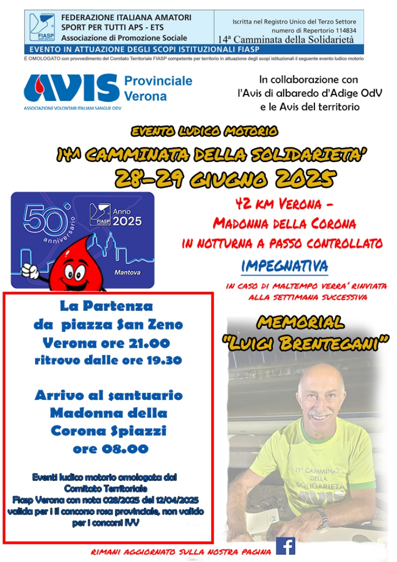Camminata Solidarieta 2025