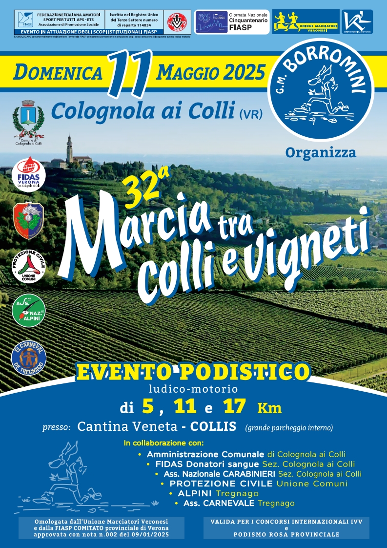 Marcia tra colli e vigneti